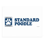 STANDARD POODLE_Blue Postcard