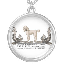 Standard poodle Dog Traits Necklace.