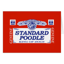 Standard Poodle cards