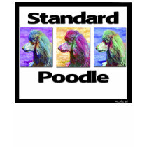 Standard Poodle Pop Art t-shirts by dogshotsgal Standard Poodle Pop Art t-shirts