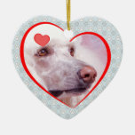 Standard Poodle Valentine Heart Ornament