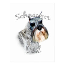 Standard Schnauzer Dad 2 Post Card