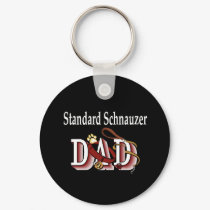 standard schnauzer dad Keychain