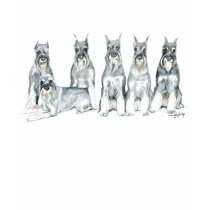 Standard Schnauzer Dog Art T-Shirt