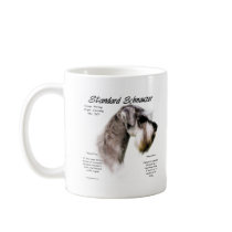Standard Schnauzer History Design mugs