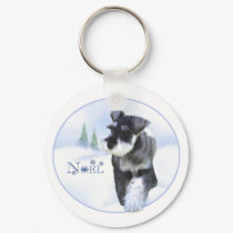 Standard Schnauzer Noel Keychain