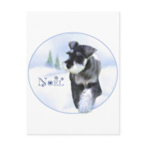 Standard Schnauzer Noel postcards