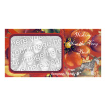 Standard Schnauzer - Schnauzer Kisses Customized Photo Card