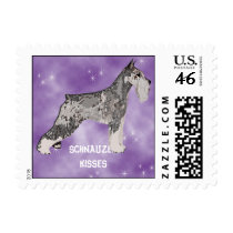 Standard Schnauzer - Schnauzer Kisses Postage Stamps