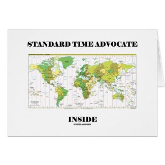 Standard Time Advocate Inside (Time Zone Map) Cards