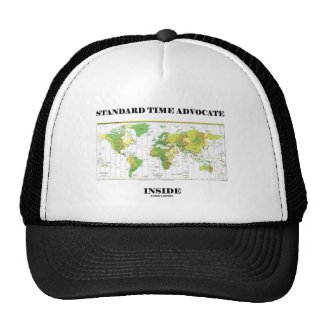 Standard Time Advocate Inside (Time Zone Map) Hat