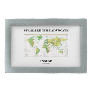 Standard Time Advocate Inside (Time Zones) Belt Buckles