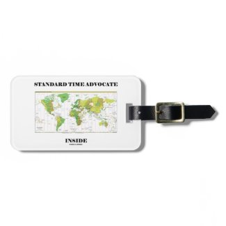 Standard Time Advocate Inside (Time Zones) Luggage Tag