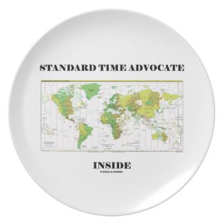 Standard Time Advocate Inside (Time Zones) Plate