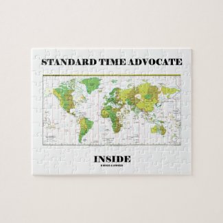 Standard Time Advocate Inside (Time Zones) Jigsaw Puzzle