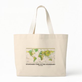 Standard Time Is The Standard (Time Zone Map) bag
