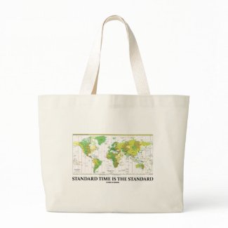 Standard Time Is The Standard (Time Zone Map) bag