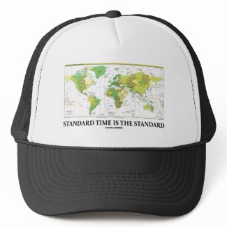 Standard Time Is The Standard (Time Zone Map) hat