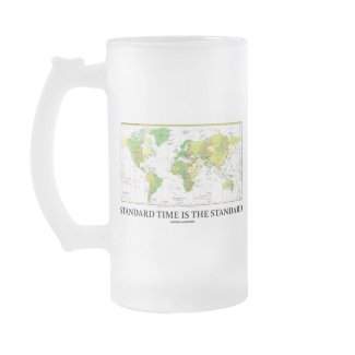 Standard Time Is The Standard (Time Zone Map) mug