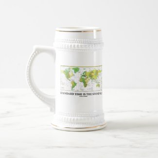Standard Time Is The Standard (Time Zone Map) mug