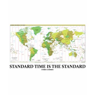 Standard Time Is The Standard (Time Zone Map) shirt