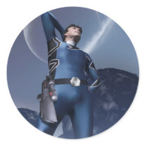 Standing Amidst the Alien Pods Sticker
