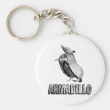 Standing Armadillo Key Chain