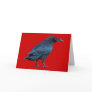 Standing Black Raven Art Collectible Cards