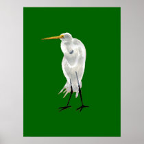 Standing Egret posters