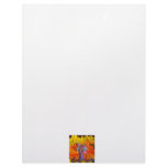 Standing Fairy in a field of flames with flowers Customized Letterhead