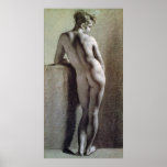 Standing female nude Print