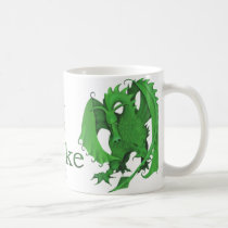 Standing Green Dragon Mug for Mike mugs
