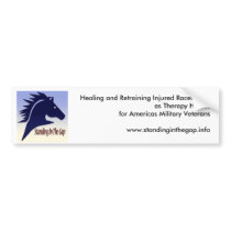 Standing In The Gap Logo,  Healing and Retraini... bumper stickers