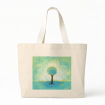 Standing InThe Light From Original Painting Tote Bags