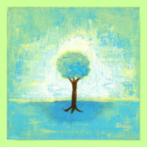 Standing InThe Light Poster Print Original Art