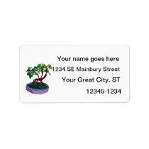 Standing On Root Elm Like Bonsai Tree labels