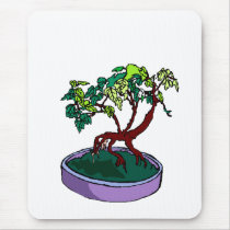 Standing On Root Elm Like Bonsai Tree mousepads