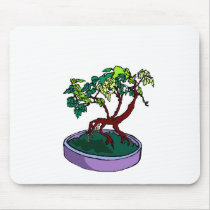 Standing On Root Elm Like Bonsai Tree mousepads