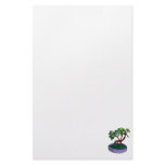 Standing On Root Elm Like Bonsai Tree Stationery Design