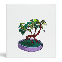 Standing On Root Elm Like Bonsai Tree binders
