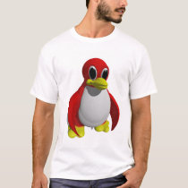 Standing Penguin (front & back) t-shirts