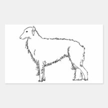 Standing Silken Windhound Stickers