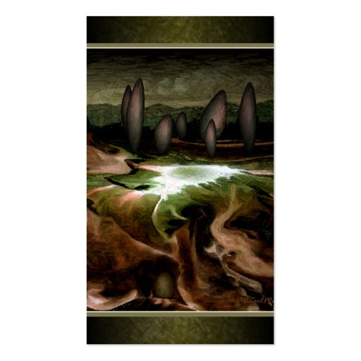 Standing Stone Circle Profile Cards Business Card Templates (front side)