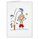 Standing Under The Sprinkler Card by stick_figures Standing Under The Sprinkler Card