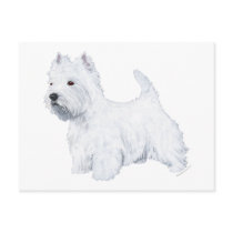 Standing West Highland White Terrier Postcards
