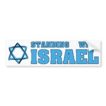Standing With Israel Bumper Stickers