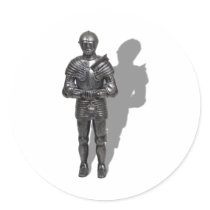 StandingArmor060910Shadows Round Sticker