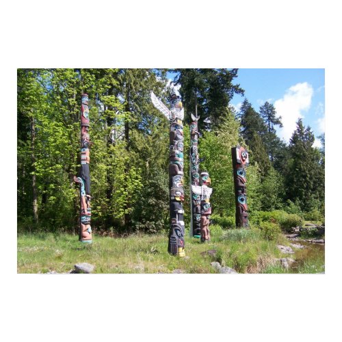 Stanley Park Totem Poles 02 print