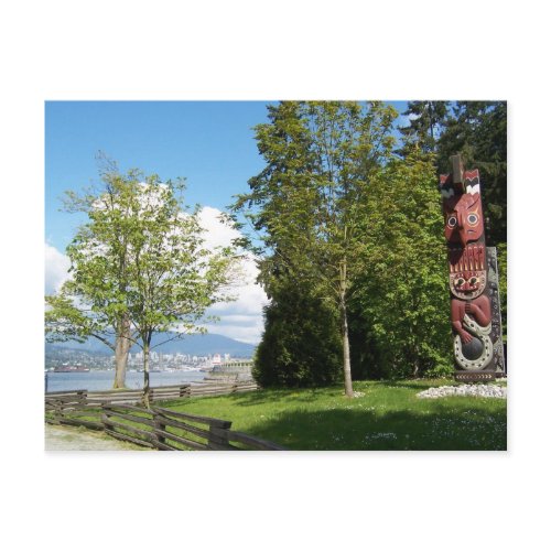Stanley Park Totem Poles 04 postcard
