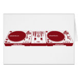 Stanton DJ Setup - Disc Jockey Music DJing Deck Greeting Cards